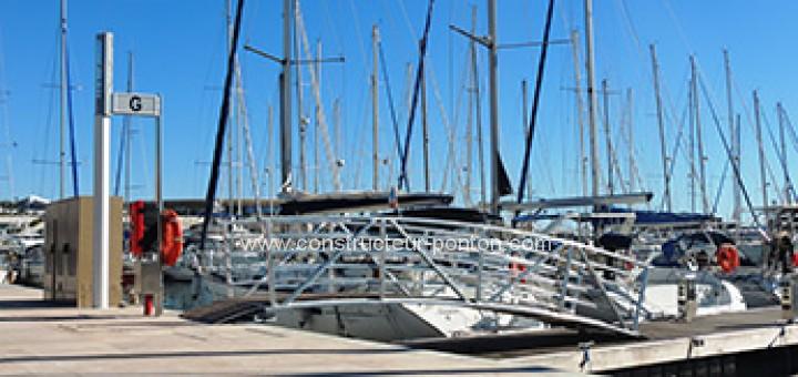 Fabricant de passerelle aluminium, passerelle ALU : structures aluminium 6005 AT6 qualité marine